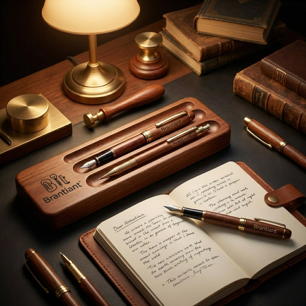 🪵✒️ Brantiant™ Heritage Wood Signature Set